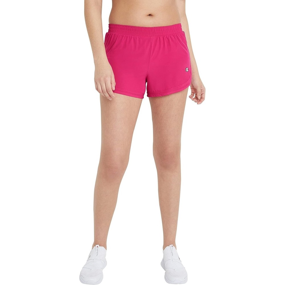 Champion, Varsity, Moisture Wicking, Lightweight Gym Shorts Fantastic Fuchsia, L - Picture 1 of 3